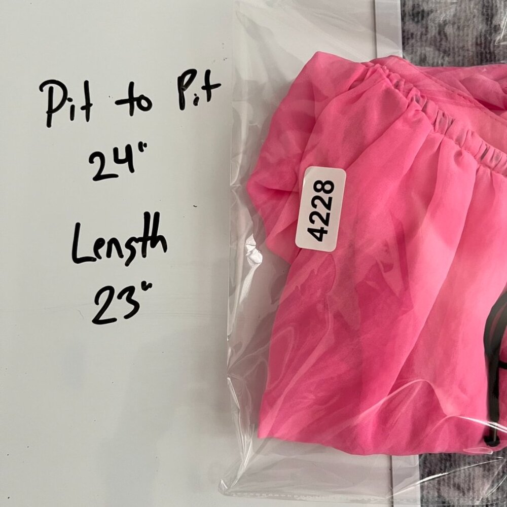 Marc Cain Sport Super Pink XL Button Down Blouse drawstring - Picture 6 of 6